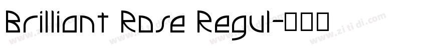 Brilliant Rose Regul字体转换